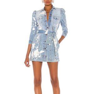 Retrofete lema dress in stone bleach